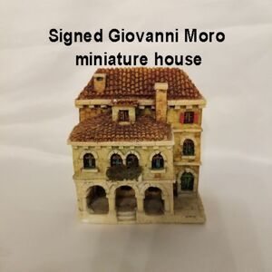 Giovanni Moro miniature House SIGNED